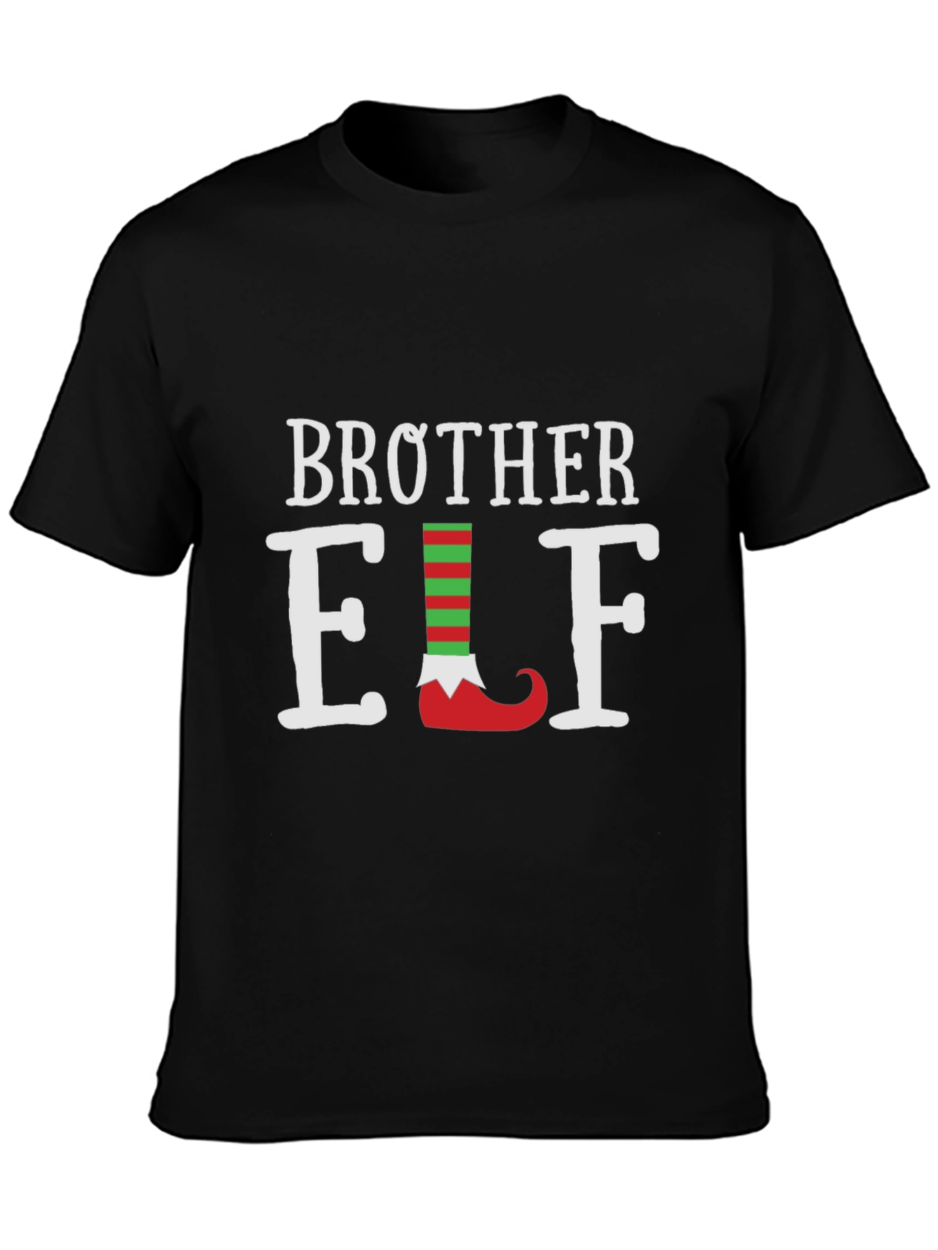 Camiseta Negra Brother Elf Navideña