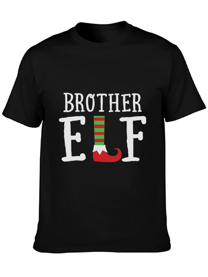 Camiseta Negra Brother Elf Navideña