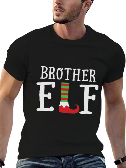 Camiseta Negra Brother Elf Navideña