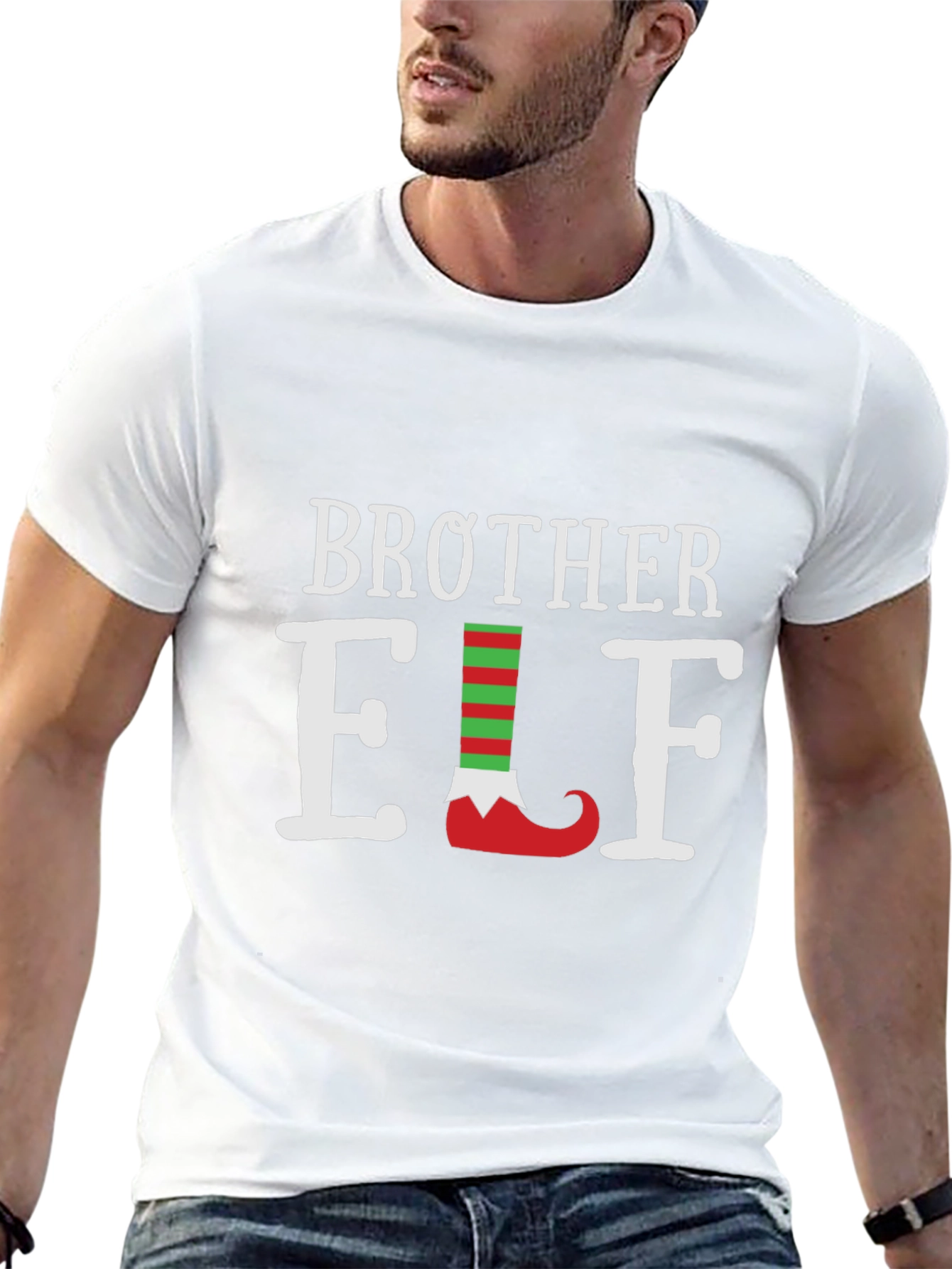 Camiseta Negra Brother Elf Navideña