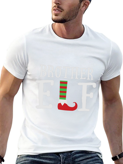 Camiseta Negra Brother Elf Navideña