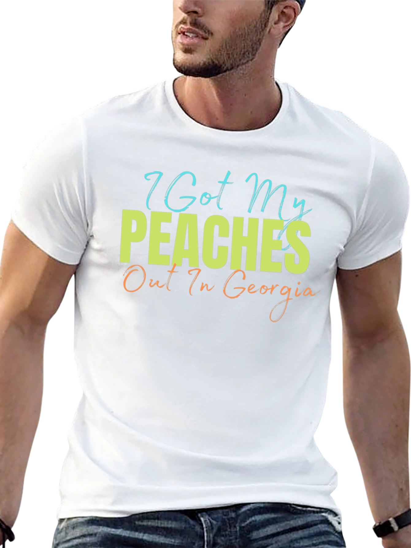 Camiseta Hombre Peaches Out In Georgia