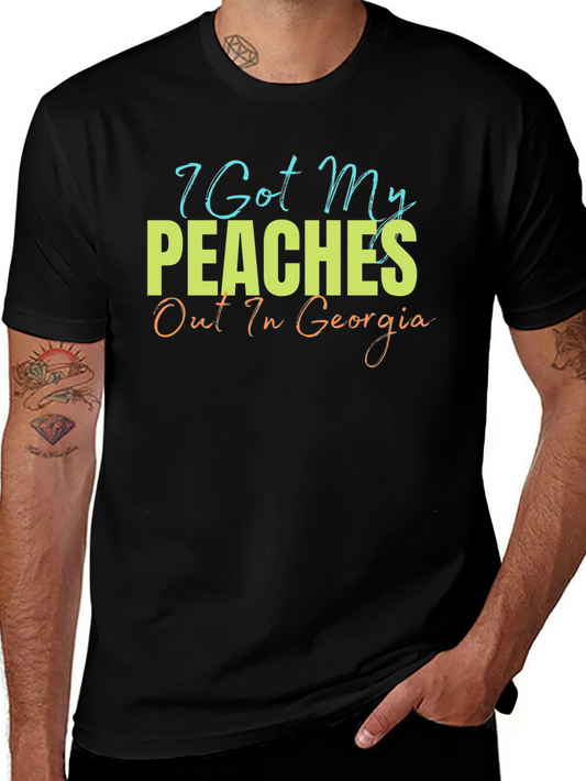 Camiseta Hombre Peaches Out In Georgia