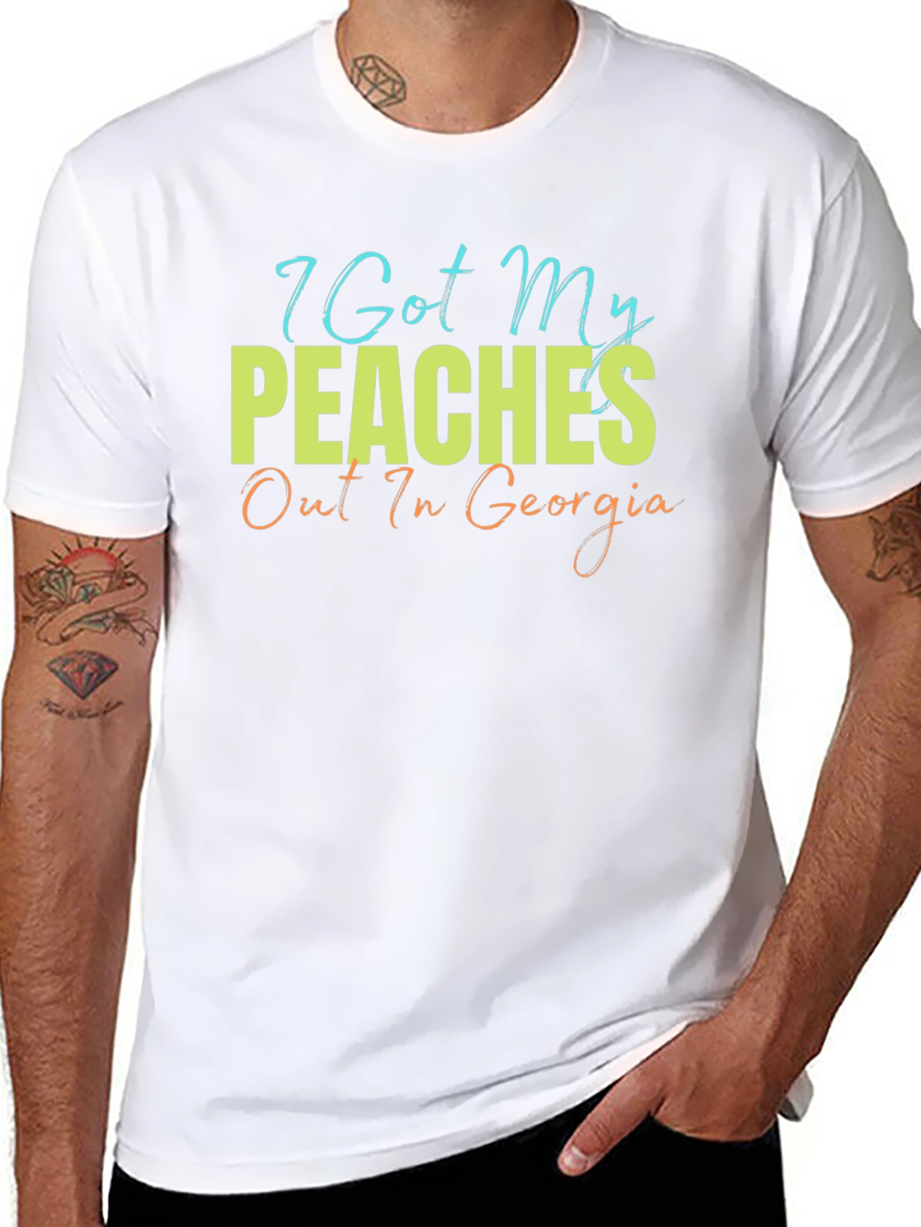 Camiseta Hombre Peaches Out In Georgia