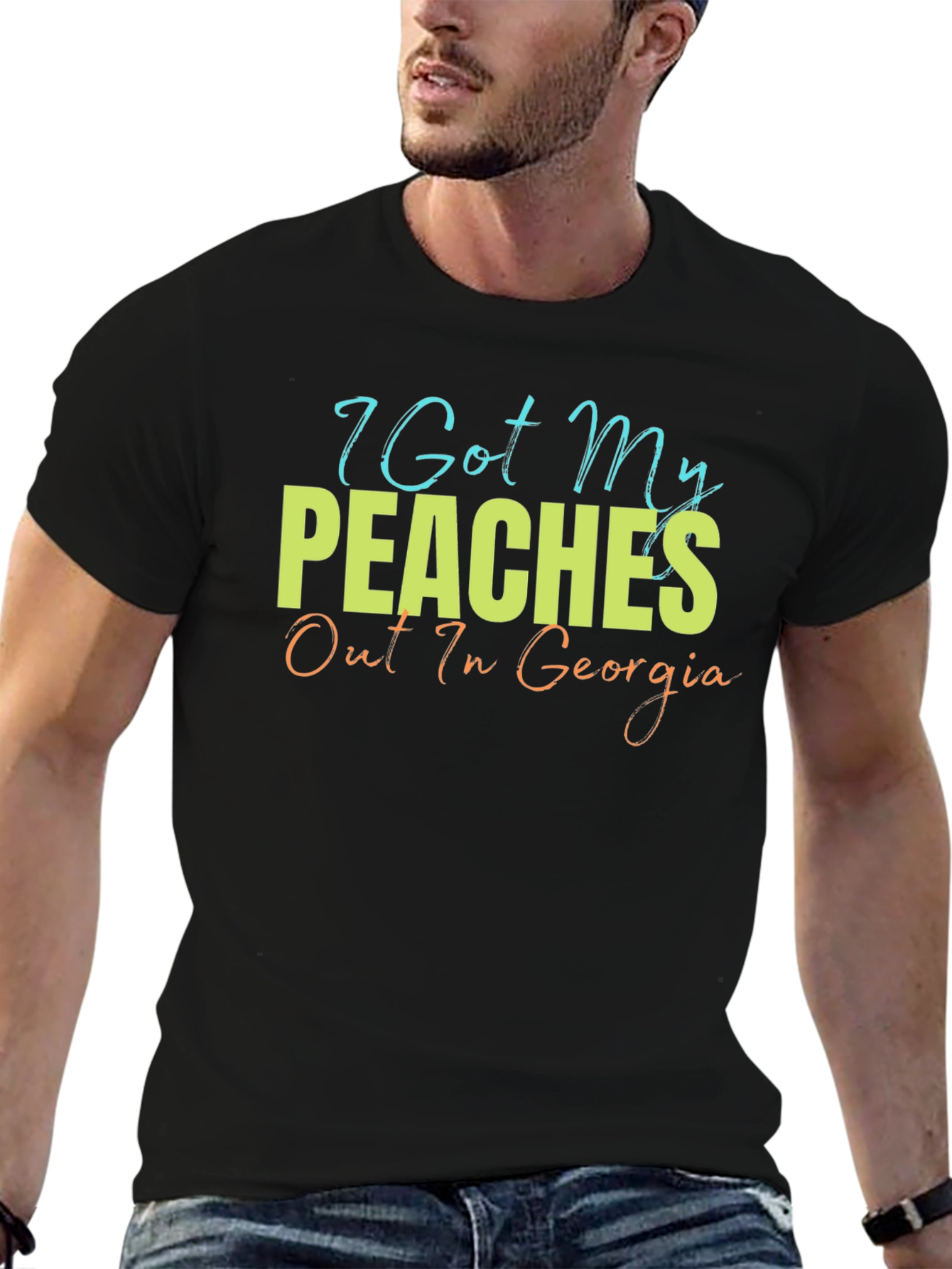Camiseta Hombre Peaches Out In Georgia