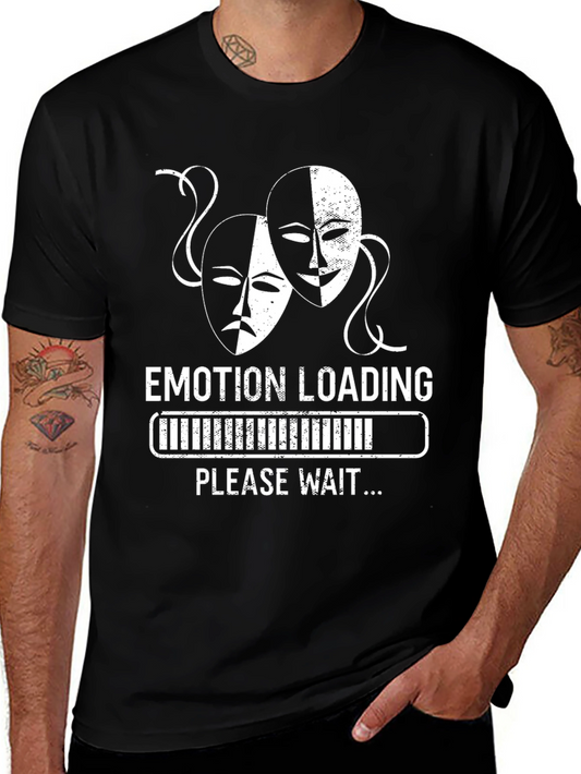 Camiseta Negra Humor Emotion Loading