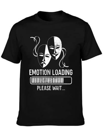 Camiseta Negra Humor Emotion Loading