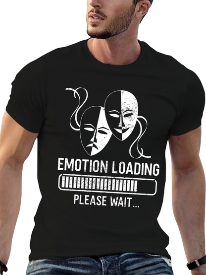 Camiseta Negra Humor Emotion Loading