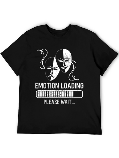 Camiseta Negra Humor Emotion Loading