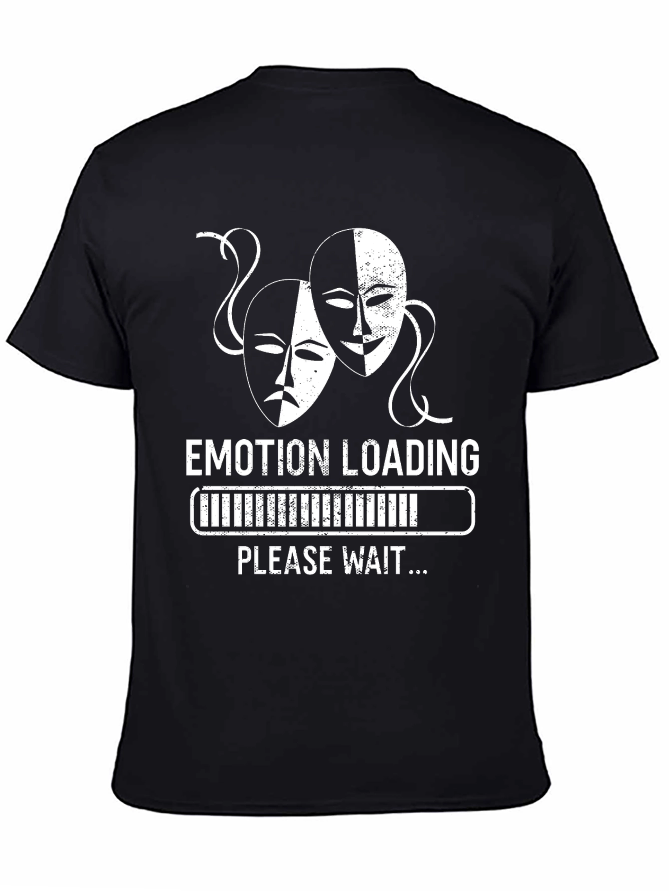 Camiseta Negra Humor Emotion Loading