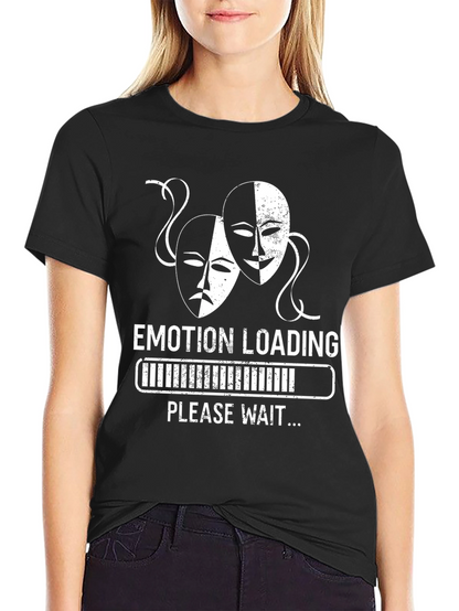 Camiseta Negra Humor Emotion Loading
