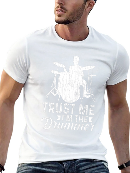Camiseta Negra Trust Me Im The Drummer