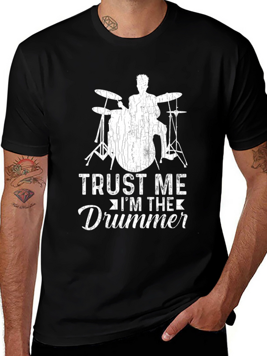 Camiseta Negra Trust Me Im The Drummer