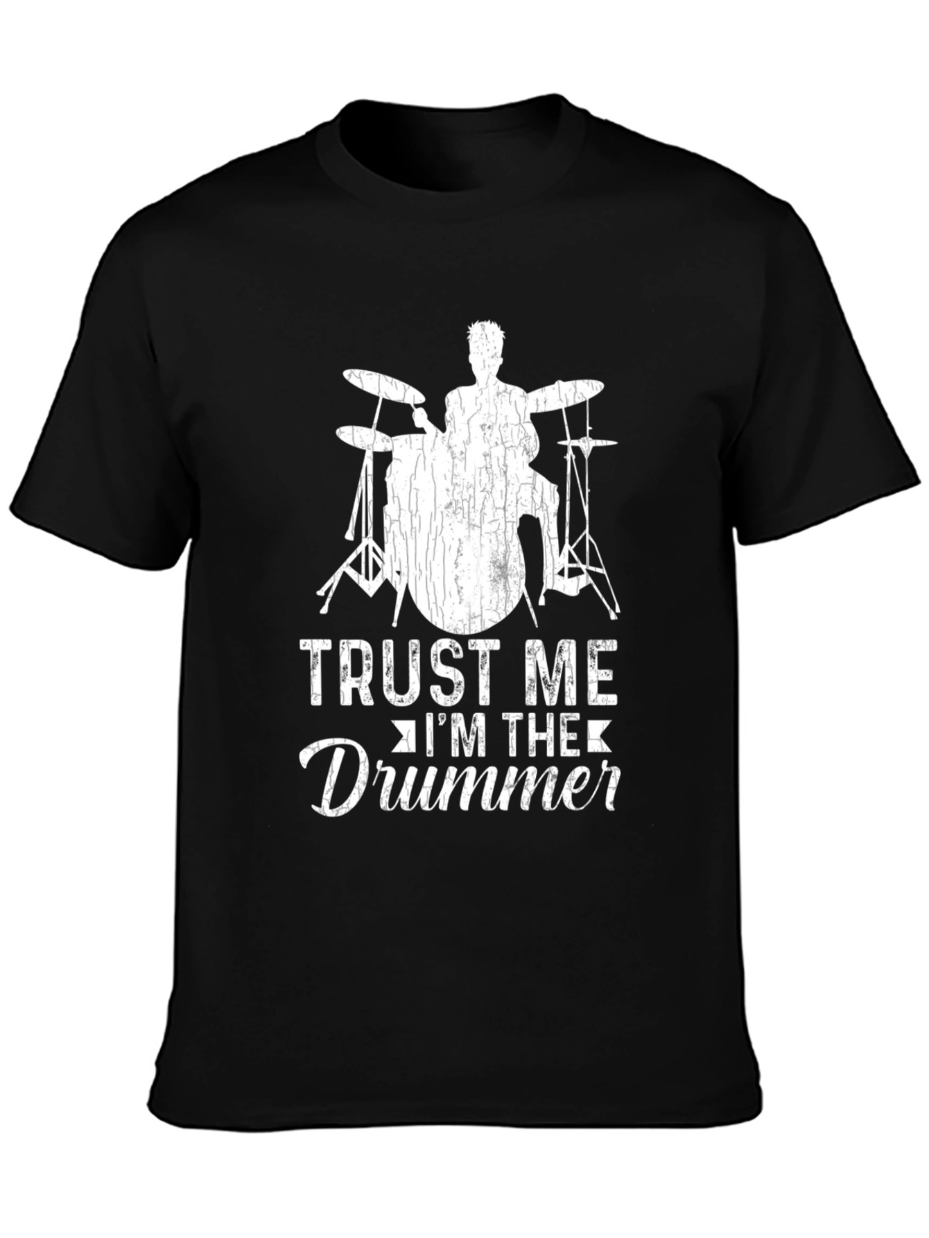 Camiseta Negra Trust Me Im The Drummer
