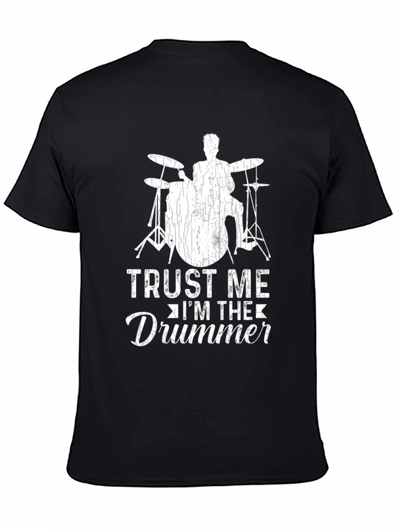 Camiseta Negra Trust Me Im The Drummer