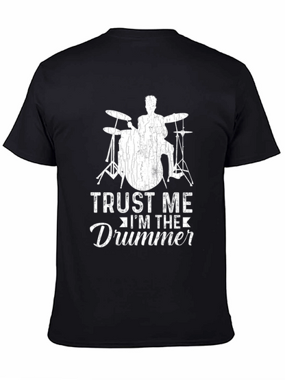 Camiseta Negra Trust Me Im The Drummer