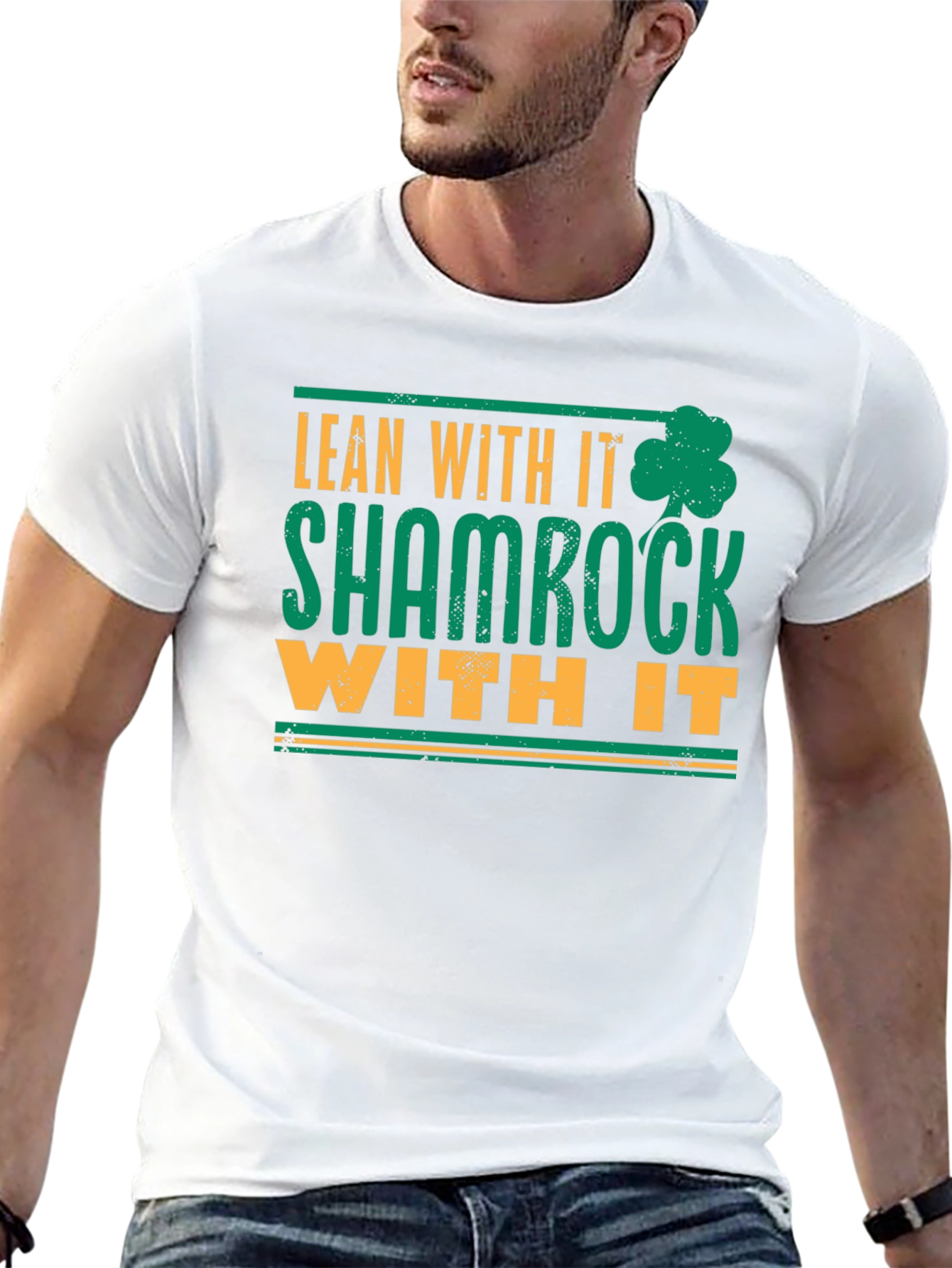 Camiseta Lean With It Shamrock With It