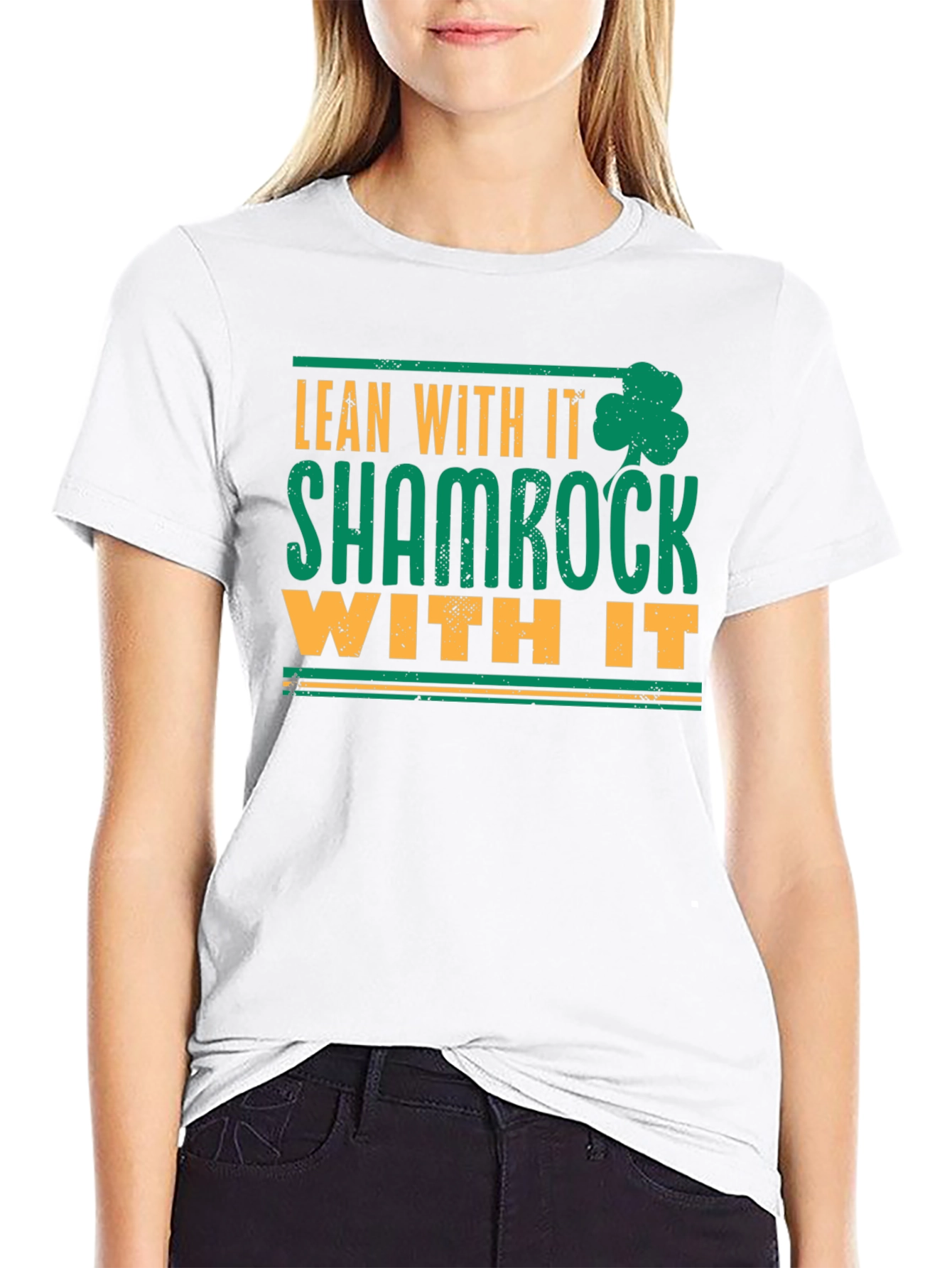 Camiseta Lean With It Shamrock With It
