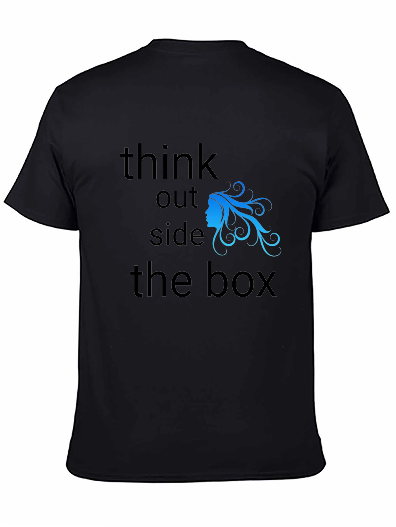 Camiseta Negra Piensa Fuera de la Caja