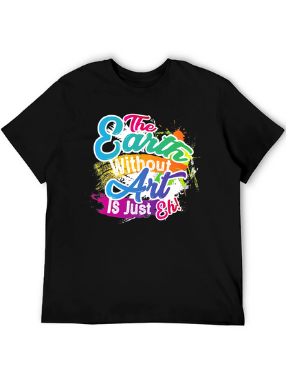 Camiseta Negra con Diseño Artístico Inspirador