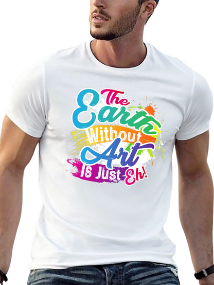 Camiseta Negra con Diseño Artístico Inspirador