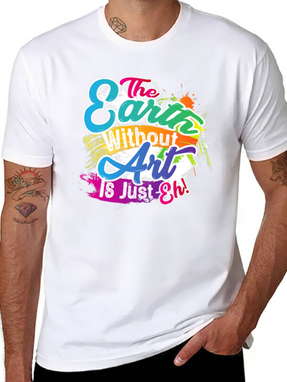 Camiseta Negra con Diseño Artístico Inspirador