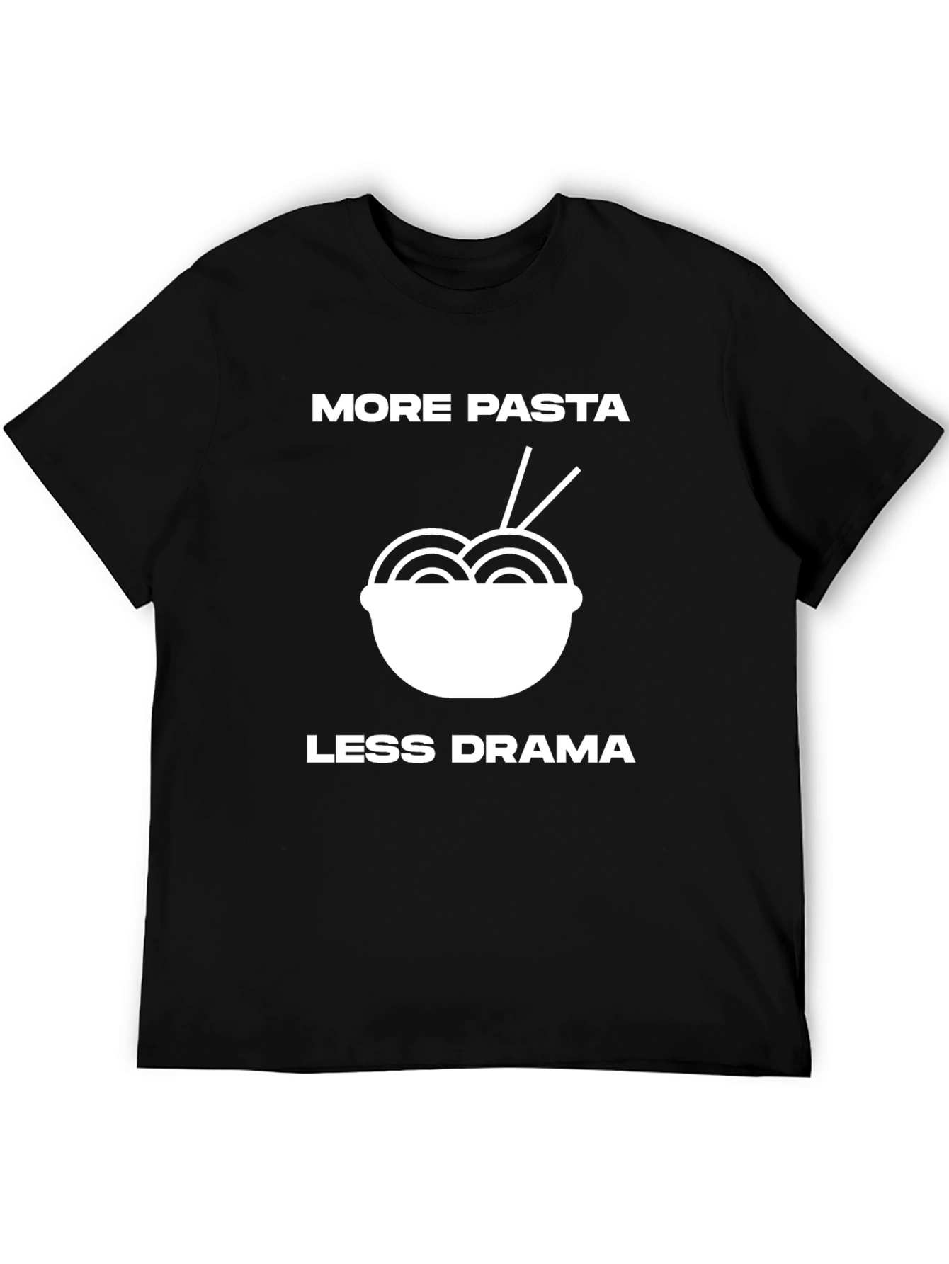 Camiseta Negra: Más Pasta Menos Drama