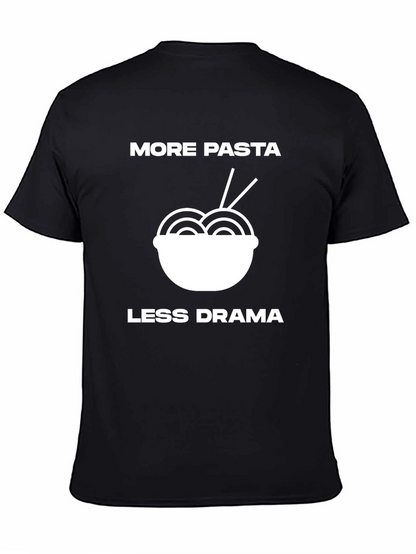 Camiseta Negra: Más Pasta Menos Drama