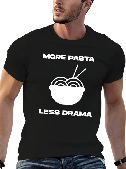 Camiseta Negra: Más Pasta Menos Drama