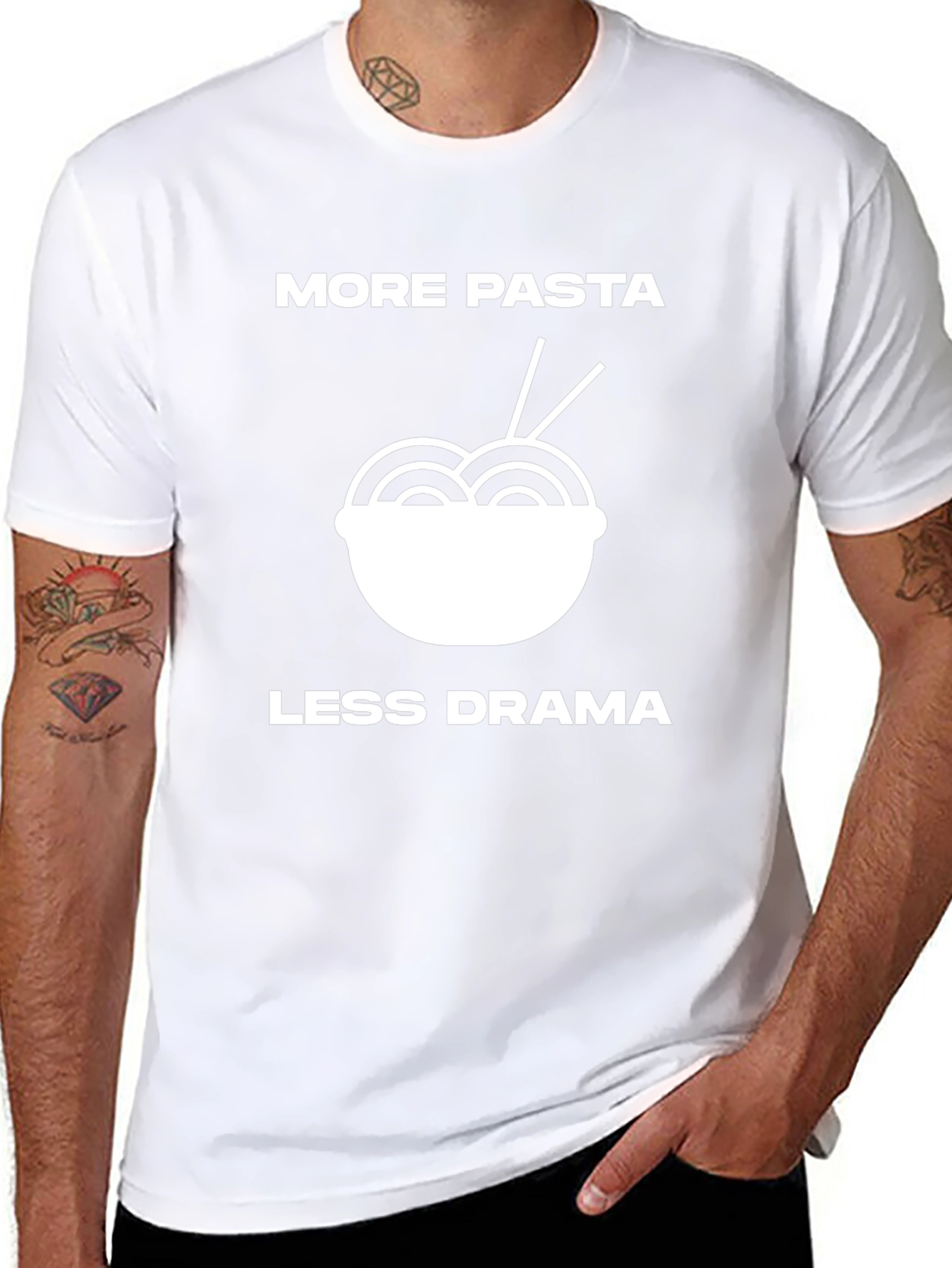 Camiseta Negra: Más Pasta Menos Drama