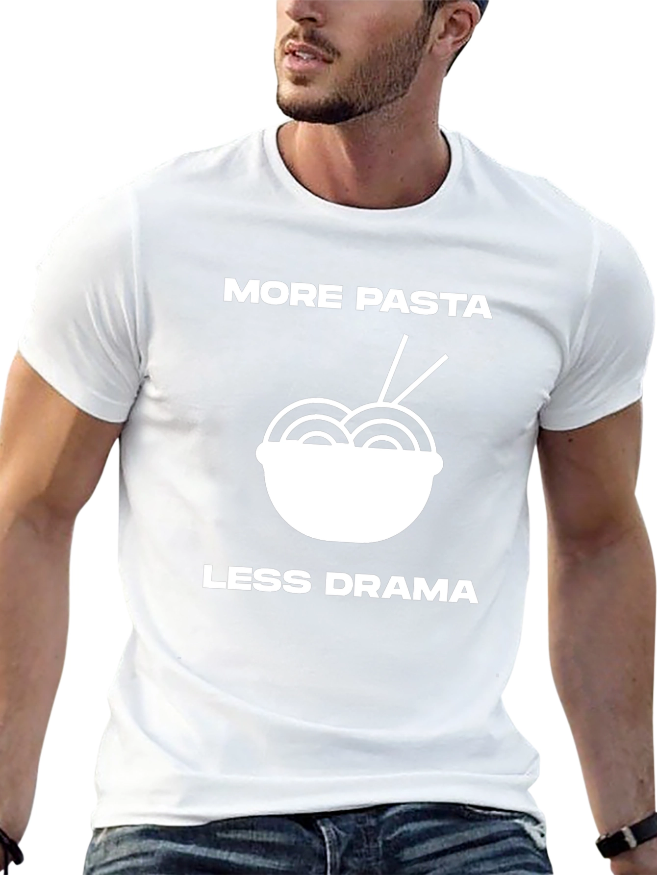 Camiseta Negra: Más Pasta Menos Drama