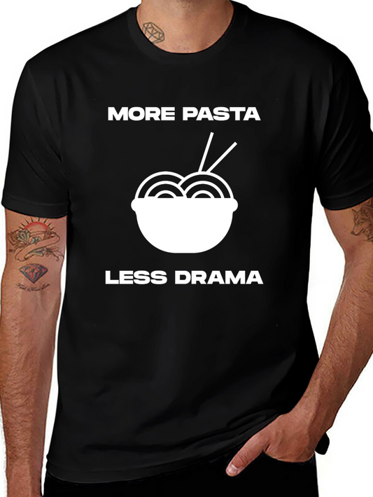 Camiseta Negra: Más Pasta Menos Drama