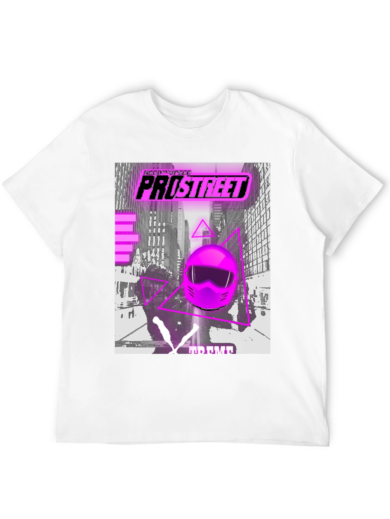 Camiseta Negra Pro Street Racing Retro