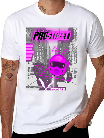 Camiseta Negra Pro Street Racing Retro