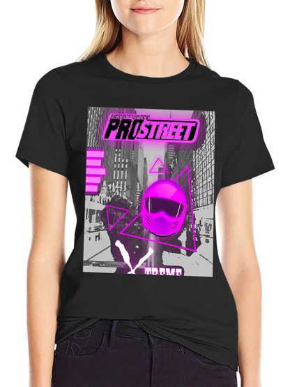 Camiseta Negra Pro Street Racing Retro