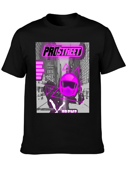 Camiseta Negra Pro Street Racing Retro