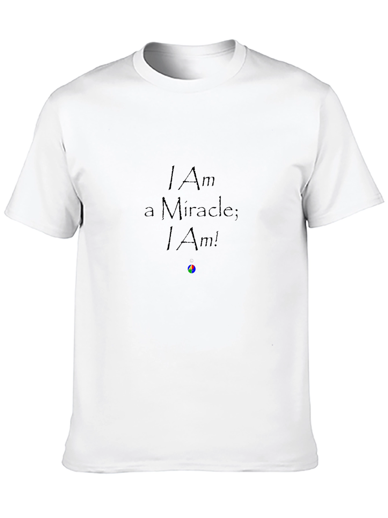 Camiseta Negra: Soy un Milagro; ¡Lo Soy!