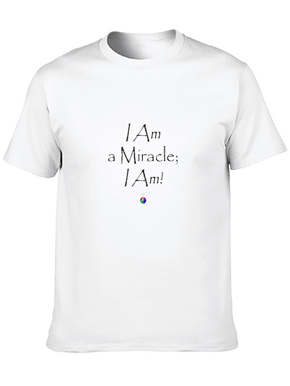 Camiseta Negra: Soy un Milagro; ¡Lo Soy!