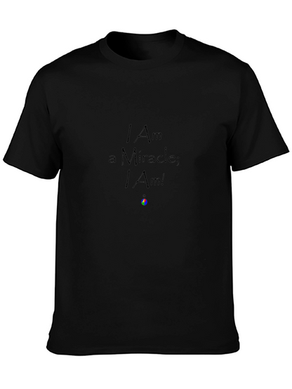 Camiseta Negra: Soy un Milagro; ¡Lo Soy!