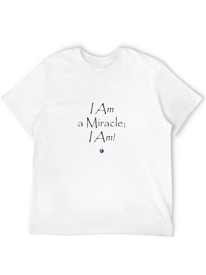 Camiseta Negra: Soy un Milagro; ¡Lo Soy!