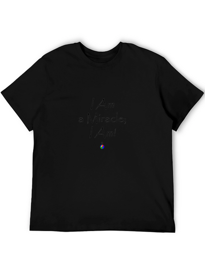 Camiseta Negra: Soy un Milagro; ¡Lo Soy!