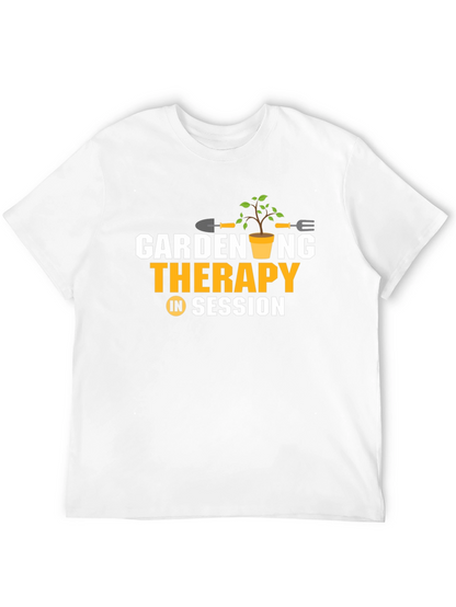 Camiseta Negra: Jardinería Terapia en Sesión