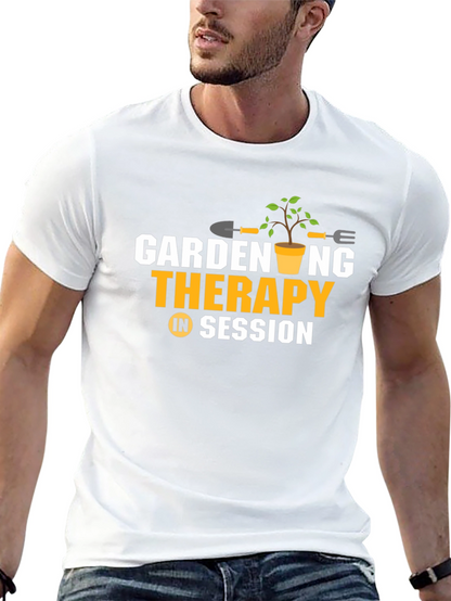 Camiseta Negra: Jardinería Terapia en Sesión