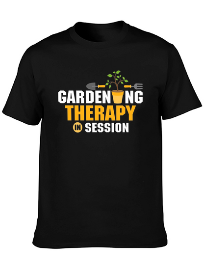 Camiseta Negra: Jardinería Terapia en Sesión