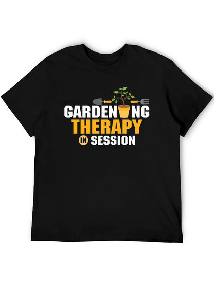 Camiseta Negra: Jardinería Terapia en Sesión