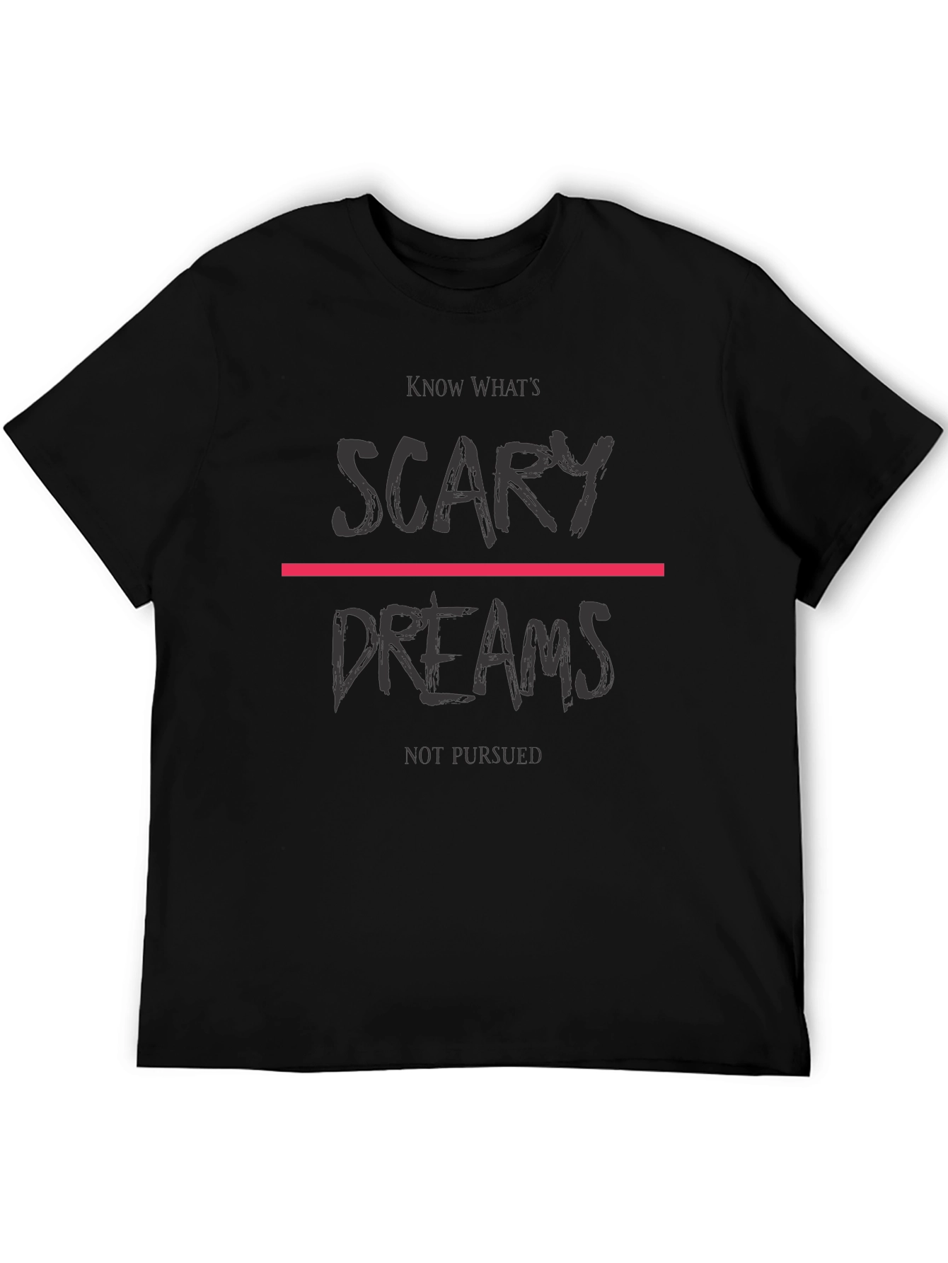 Camiseta Negra Sueños para Inspiración Diaria