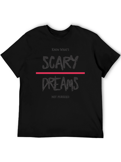 Camiseta Negra Sueños para Inspiración Diaria