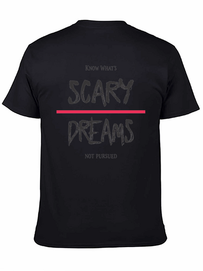 Camiseta Negra Sueños para Inspiración Diaria