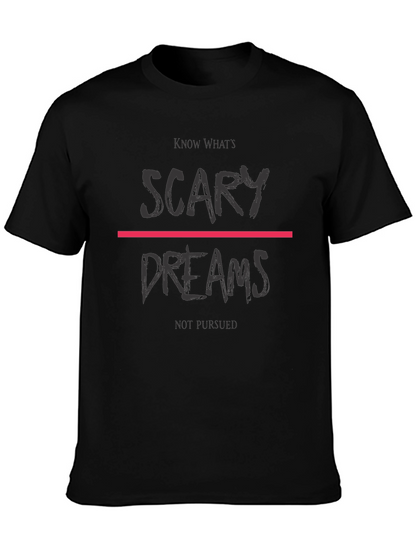 Camiseta Negra Sueños para Inspiración Diaria