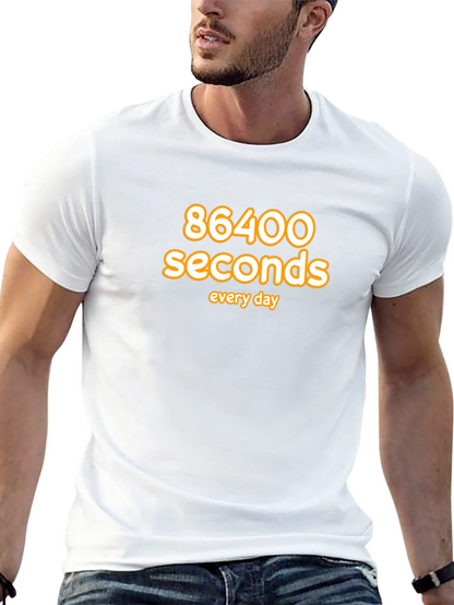 Camiseta Negra: 86400 Segundos al Día